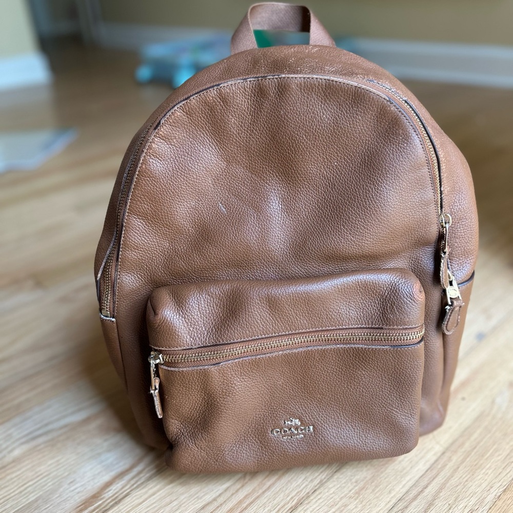 Coach Brown Backpack - image 1